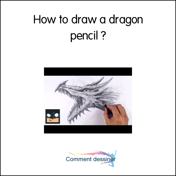 How to draw a dragon pencil